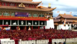 Sey monastery in Ngaba in Tibet